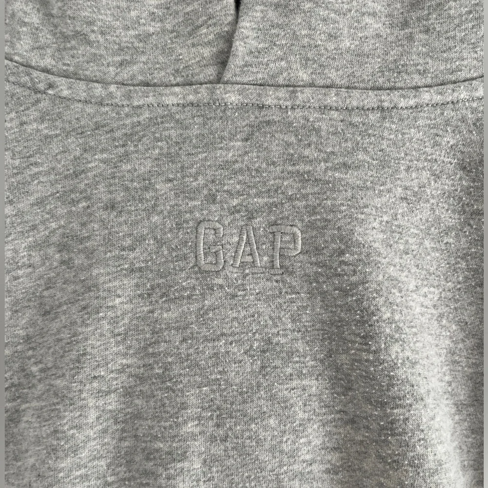 Kids Unisex Gap Logo Pullover Hoodie, Heather Gray, Size 12 XL